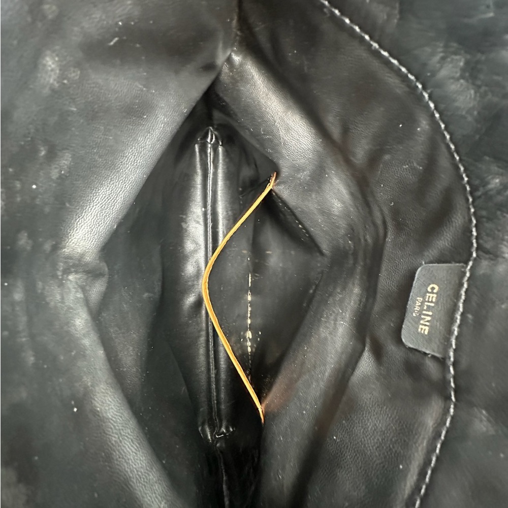 Celine Black and Tan Leather Clutch - Picture 15 of 16